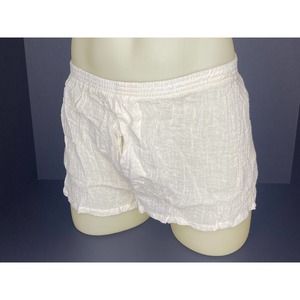 2-PAIR VTG IM BRAWN UNDERGEAR FOREIGN LEGION SHEER CREPE MUSLIN COTTON SHORTS M
